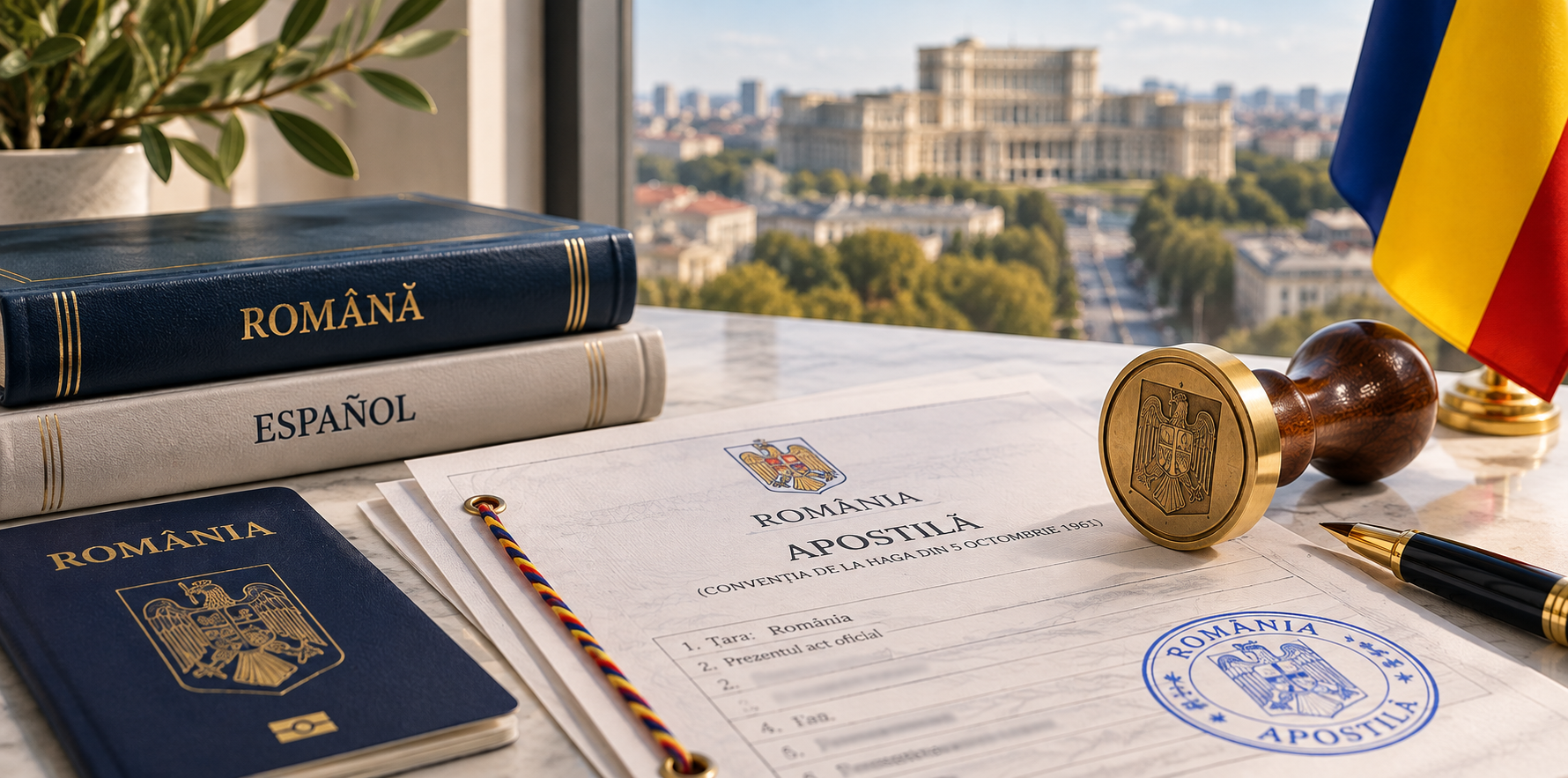 Apostilla sobre un documento oficial rumano